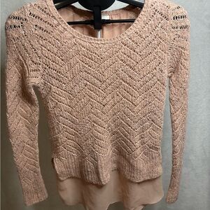 Lucky Brand Women's Sweater in Light Pink